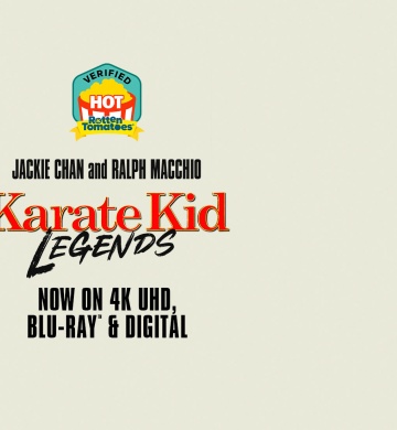 Jackie Chan and Ralph Macchio. Karate Kid Legends. Now on 4K UHD, Blu-ray & Digital
